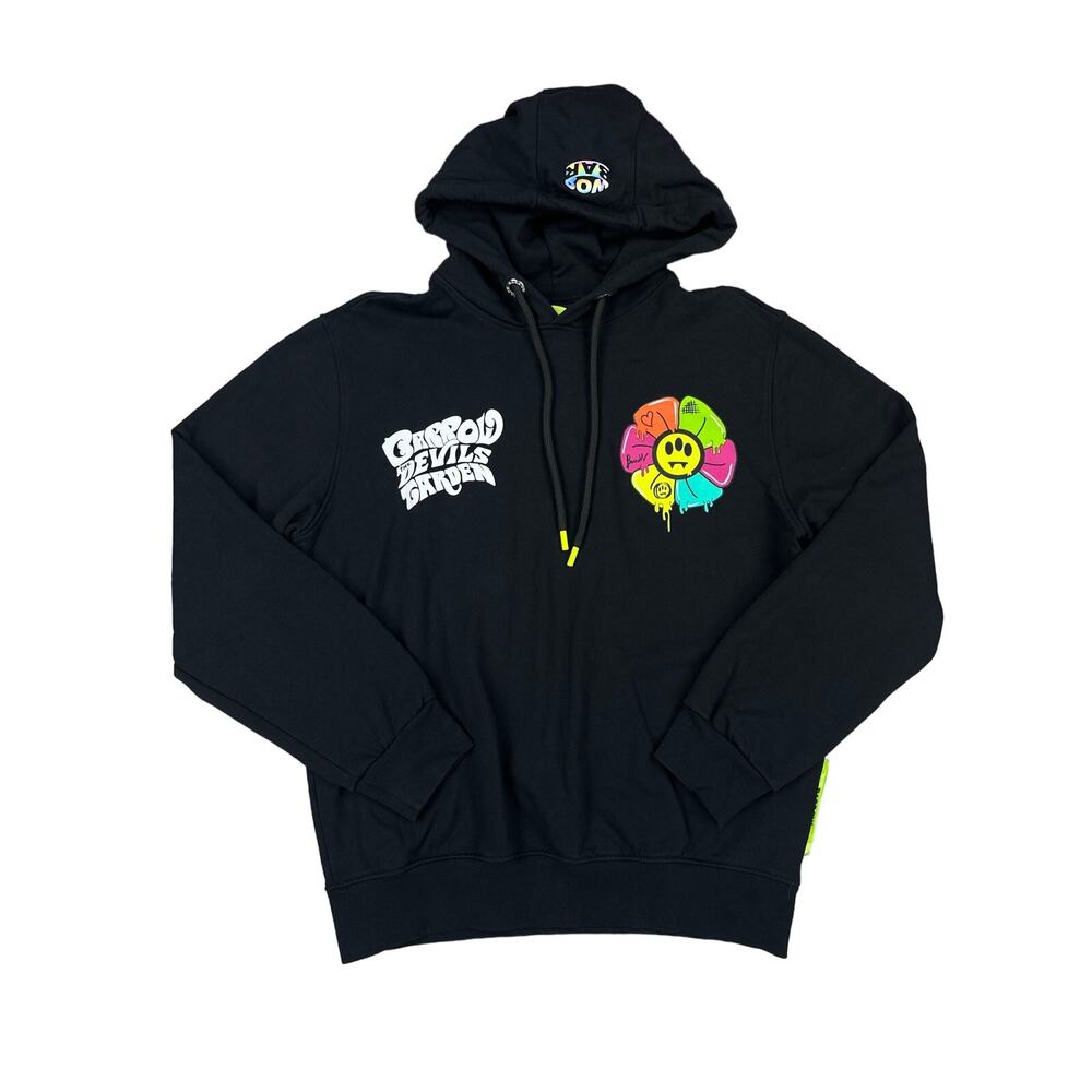 Barrow - Devil Garden Hooded Sweatshirt in Black Multi
